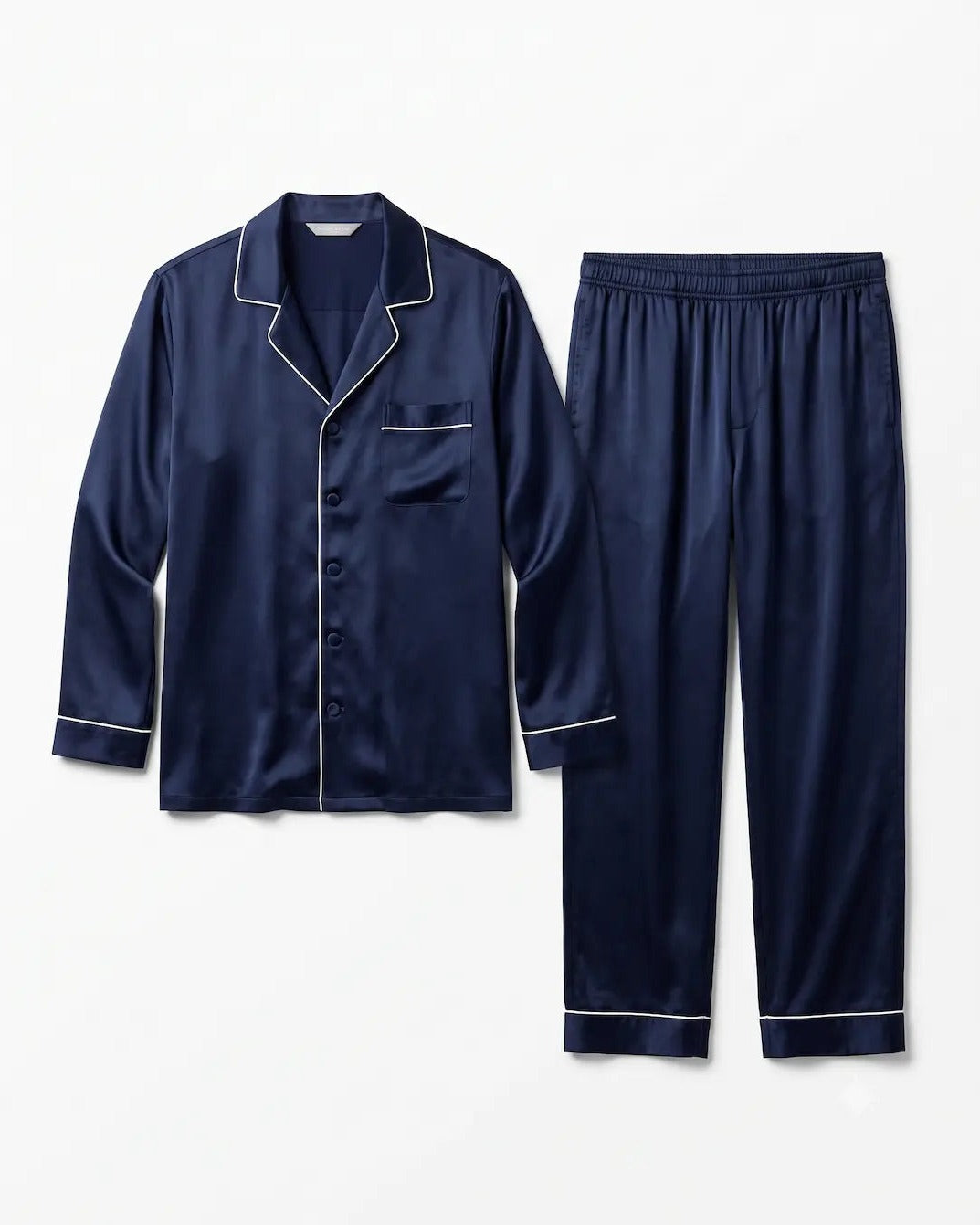Velvyy Silk Pajama Set — Long-Sleeve Mulberry